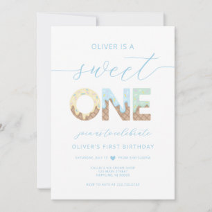 Convite de Festa de Sorvete Sweet One