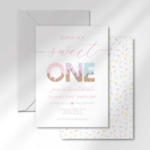 Convite de Festa de Sorvete Sweet One
