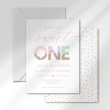 Convite de Festa de Sorvete Sweet One