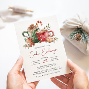 Convite de Festa de Troca de Biscoitos de Natal
