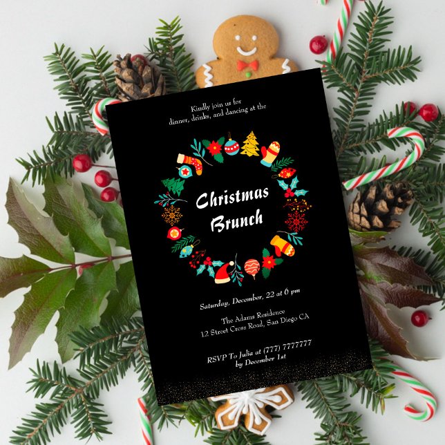 Convite de Festa de Troca de Presentes de Natal (Criador carregado)