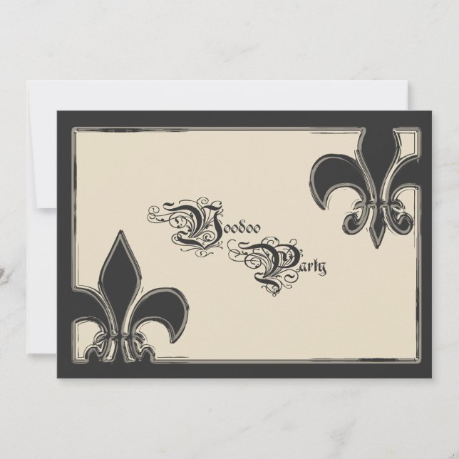 Convite de Festa de Voodoo (Frente)
