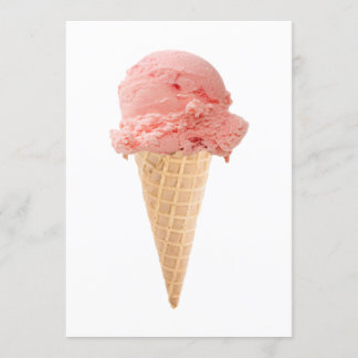 convite de festa do cone de sorvete