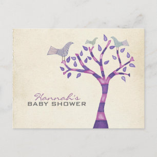 Convite de Festa do Trio de Pássaros no Batizado e