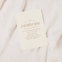 Convite de Festa É Hora de Celebrar