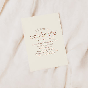 Convite de Festa É Hora de Celebrar