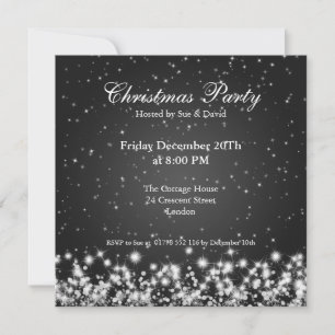Convite de Festa Elegante Brilho Personalizado Pre