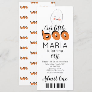 Convite de festa em estilo de ingresso para fantas