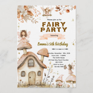 convite de festa encantado fada boho