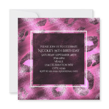 Convite de festa estampa de leopardo rosa Glamour