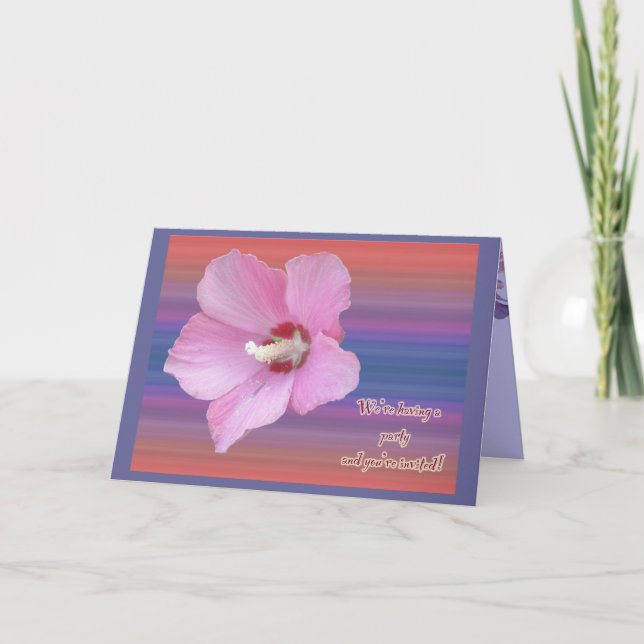 Convite de Festa Flor de Rosa de Sarã (Frente)