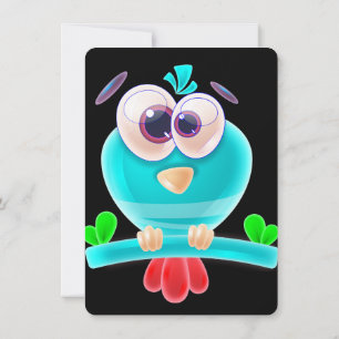Convite de Festa Funky Birdie