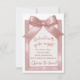 Convite de festa Galentine's Party personalizado c