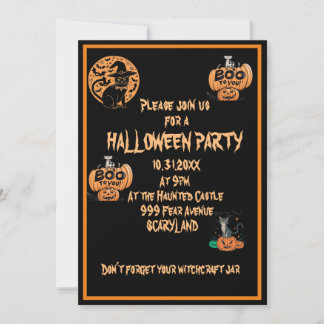 Convite de festa Halloween