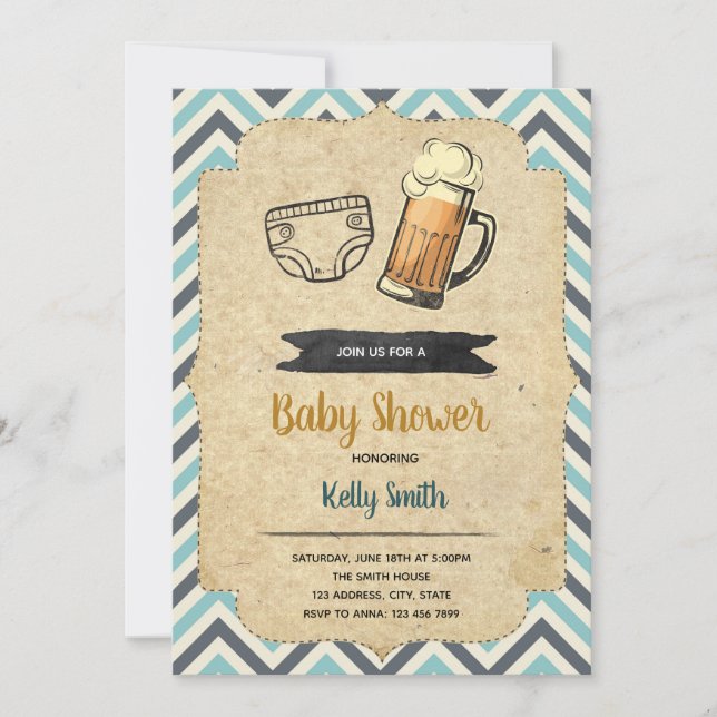 convite de festa Huggies e chuggies (Frente)