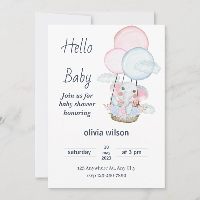 Convite de Festa Infantil Divertido & Cativante –  (Frente)