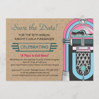 Convite de Festa Jukebox Sock Hop