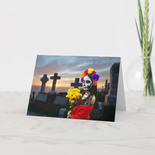 Convite de Festa La Catrina. Cartão (Frente)