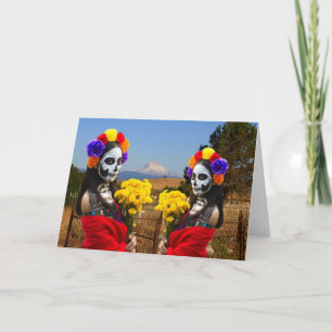 Convite de Festa La Catrina. Cartão