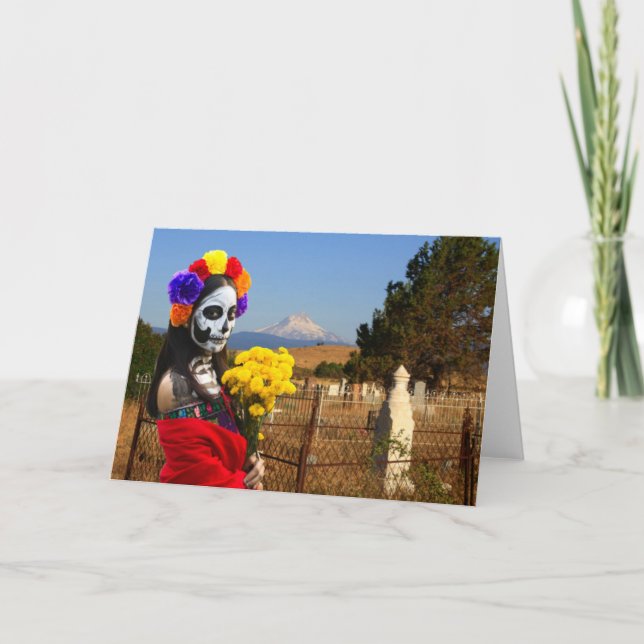 Convite de Festa La Catrina. Cartão (Frente)