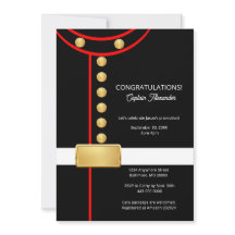 Convite de Festa Militar para Aposentadoria ou For