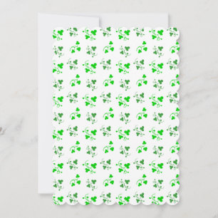 Convite de Festa Personalizado Green Shamrocks
