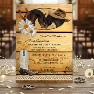 Convite de Festa Pós-Casamento ou Casamento no Cam
