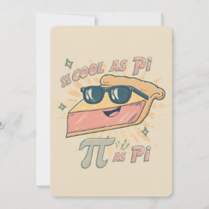Convite de Festa Retro Cool as Pi