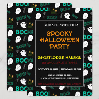 CONVITE DE FESTA SPOOKY HALLOWEEN