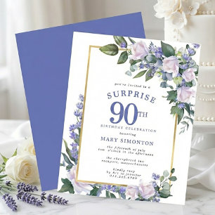 Convite de festa surpresa de 90 anos com orçamento