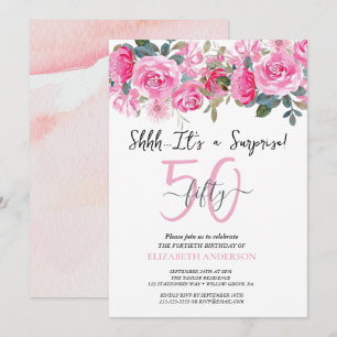 Convite de Festa Surpresa Floral