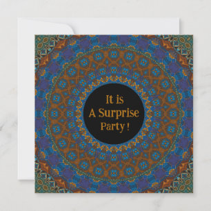 Convite de Festa Surpresa Mandala Decorativa