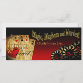 Convite de festa temático METÁLICO Las Vegas Delux