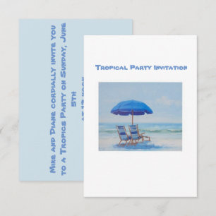 Convite de Festa Tropical