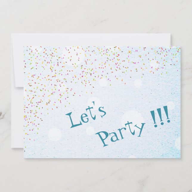 Convite de festas (Frente)