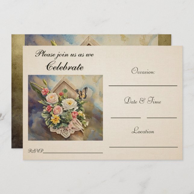 Convite de festas (Frente/Verso)