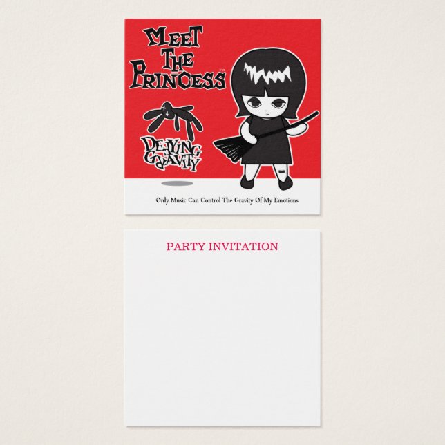 Convite de festas (Frente & Verso)