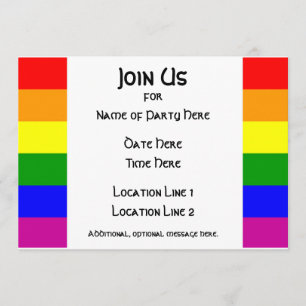 Convite de festas #1 do orgulho de LGBT