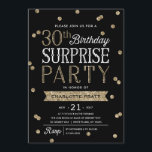 Convite de festas 30 Glitter Confetti Surpresa<br><div class="desc">Este Convite de festas Surpresa aniversário de 30 anos e chic apresenta um elegante tema de confete de brilho rosa com tipografia moderna. Personalize a cor do plano de fundo para corresponder ao tema do evento. Para um convite ainda mais memorável, selecione uma forma recortada, um papel texturizado ou um...</div>