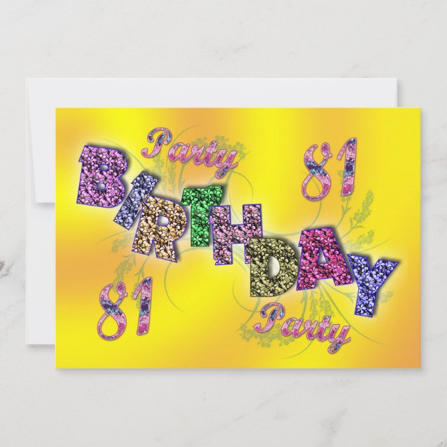 convite de festas 81rua (Frente)