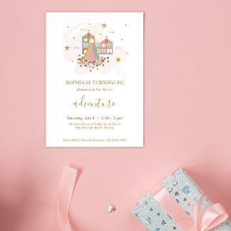 Convite de festas Adventure de playground