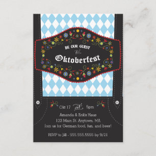 Convite de festas alemão Oktoberfest