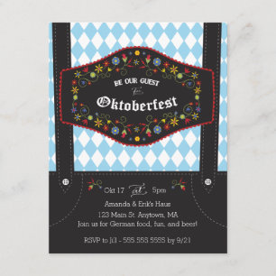 Convite de festas alemão Oktoberfest