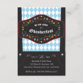 Convite de festas alemão Oktoberfest (Octoberfest)