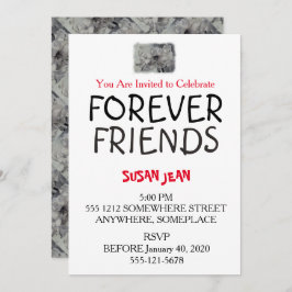 CONVITE DE FESTAS AMARLLIS PRETO E BRANCO