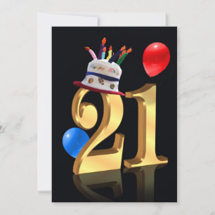 convite de festas aniversário de 21 anos