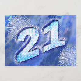 Convite de festas aniversário de 21 anos