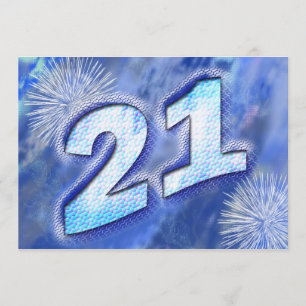 Convite de festas aniversário de 21 anos