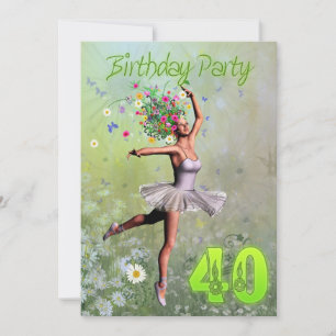 convite de festas aniversário de 40 anos