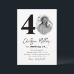 Convite de festas aniversário de 40 anos | ANIVERS<br><div class="desc">40º Convite de aniversário de fotografia minimalista. Pronto para ser personalizado por você!</div>